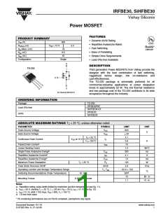 浏览型号IRFBE30PBF的Datasheet PDF文件第1页