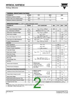 浏览型号IRFBE30的Datasheet PDF文件第2页