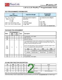浏览型号PL611S-27-XXXGC-R的Datasheet PDF文件第2页