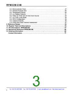 浏览型号RFM22B-868-S1的Datasheet PDF文件第3页