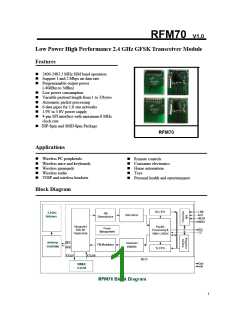 浏览型号RFM70-D的Datasheet PDF文件第1页