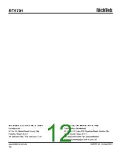 浏览型号RT9701CB的Datasheet PDF文件第12页