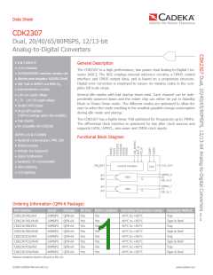 浏览型号CDK2307BILP64的Datasheet PDF文件第1页