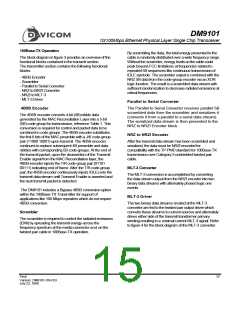 浏览型号DM9101F的Datasheet PDF文件第15页