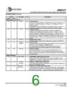 浏览型号DM9101F的Datasheet PDF文件第6页