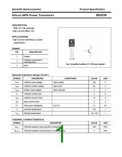 浏览型号BDX35的Datasheet PDF文件第1页