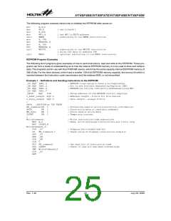 浏览型号HT46F47E的Datasheet PDF文件第25页