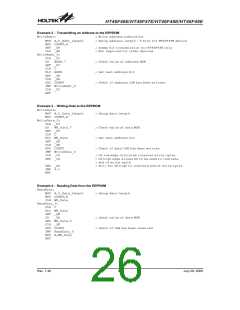 浏览型号HT46F47E的Datasheet PDF文件第26页