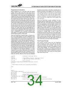 浏览型号HT46F47E的Datasheet PDF文件第34页
