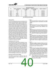 浏览型号HT46F47E的Datasheet PDF文件第40页