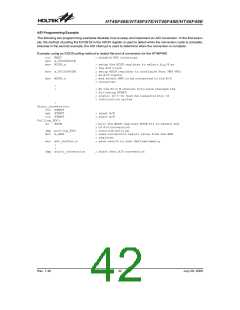 浏览型号HT46F47E的Datasheet PDF文件第42页