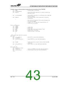 浏览型号HT46F47E的Datasheet PDF文件第43页