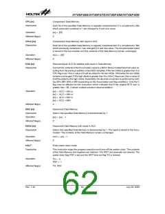 浏览型号HT46F47E的Datasheet PDF文件第62页
