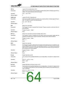 浏览型号HT46F47E的Datasheet PDF文件第64页