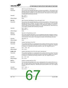 浏览型号HT46F47E的Datasheet PDF文件第67页
