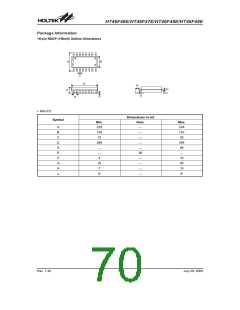 浏览型号HT46F47E的Datasheet PDF文件第70页
