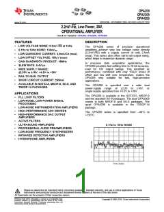 浏览型号OPA209的Datasheet PDF文件第1页