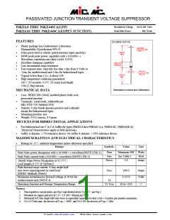 浏览型号P6KE300A的Datasheet PDF文件第1页