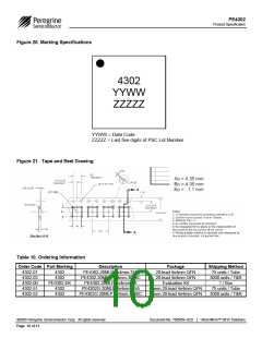 浏览型号PE4302-01的Datasheet PDF文件第10页