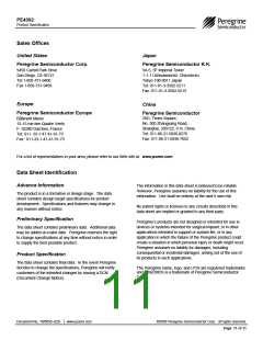浏览型号PE4302-01的Datasheet PDF文件第11页