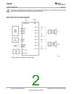 浏览型号TAS5709的Datasheet PDF文件第2页