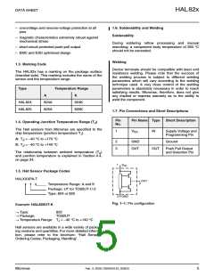 浏览型号HAL825UT-K的Datasheet PDF文件第5页