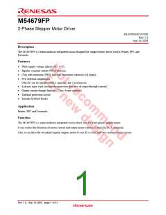 浏览型号M54679FP的Datasheet PDF文件第1页