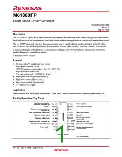 浏览型号M61880FP的Datasheet PDF文件第1页