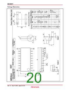浏览型号M61880FP的Datasheet PDF文件第20页