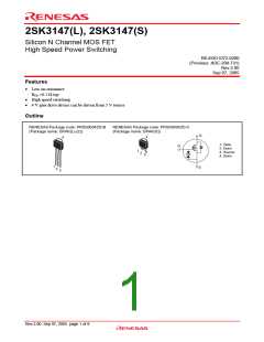 浏览型号2SK3147L-E的Datasheet PDF文件第1页