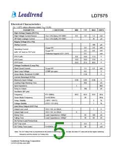浏览型号LD7575PN的Datasheet PDF文件第5页