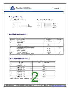 浏览型号LND5201-3.0的Datasheet PDF文件第2页