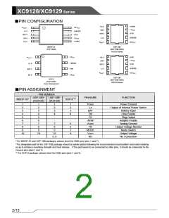 浏览型号XC9128D45CAR的Datasheet PDF文件第2页