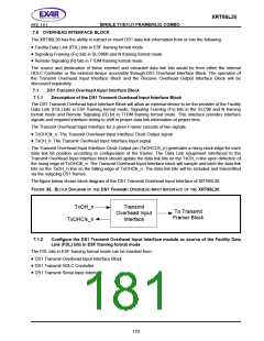 浏览型号XRT86L30IV的Datasheet PDF文件第181页
