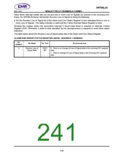 浏览型号XRT86L30IV的Datasheet PDF文件第241页