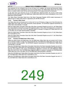 浏览型号XRT86L30IV的Datasheet PDF文件第249页