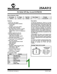 浏览型号25AA512-I/SN的Datasheet PDF文件第1页