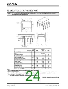 浏览型号25AA512-I/SN的Datasheet PDF文件第24页