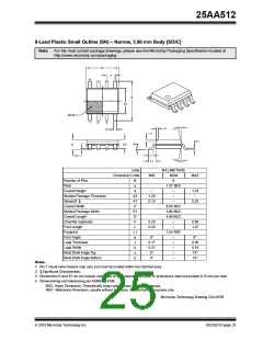 浏览型号25AA512-I/SN的Datasheet PDF文件第25页
