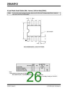 浏览型号25AA512-I/SN的Datasheet PDF文件第26页