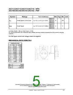 浏览型号2N3716的Datasheet PDF文件第5页