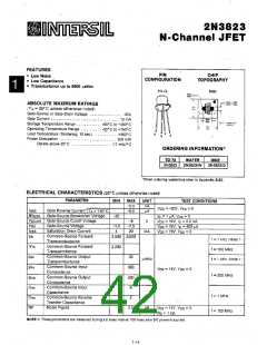 浏览型号2N3824的Datasheet PDF文件第42页