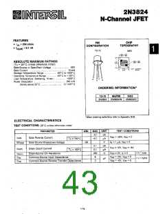 浏览型号2N3824的Datasheet PDF文件第43页