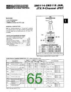 浏览型号2N3824的Datasheet PDF文件第65页
