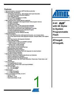 浏览型号ATMEGA8A-AUR的Datasheet PDF文件第1页