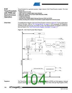 浏览型号ATMEGA8A-AUR的Datasheet PDF文件第104页