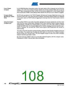 浏览型号ATMEGA8A-AUR的Datasheet PDF文件第108页
