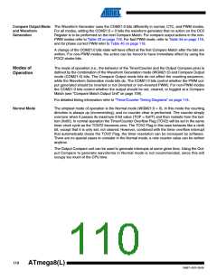 浏览型号ATMEGA8A-AUR的Datasheet PDF文件第110页