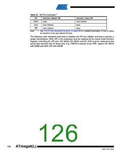 浏览型号ATMEGA8A-AUR的Datasheet PDF文件第126页