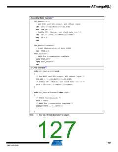 浏览型号ATMEGA8A-AUR的Datasheet PDF文件第127页